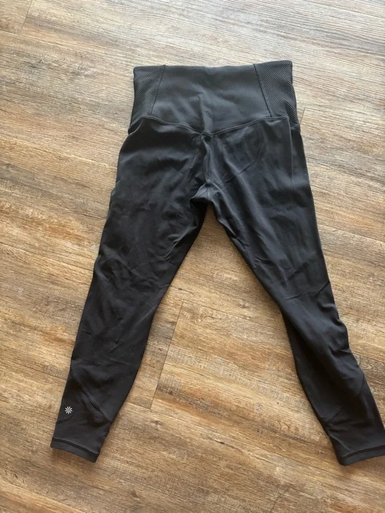 Athleta Black Elation Rib Stirrup Tight - Picture 2 of 3